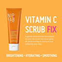 Nip + Fab Vitamin C Fix Scrub for Face with Coconut Oil and Coffee Seed Cleansing Exfoliating Facial Cleanser for Skin Brightening Fine Lines and Wrinkles, 75 ml