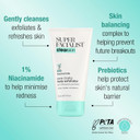 Super Facialist Pore Clarity Daily Exfoliator - Acne Treatment & Blackhead Remover Exfoliator with 1% Niacinamide, Tea Tree Oil & Prebiotics, Vegan Friendly 150ml