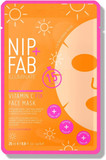 Nip + Fab Vitamin C Fix Sheet Mask for Face with Coconut Water, Citrus Fruit Extract, Hydrating Antioxidant Facial Mask for Skin Brightening and Toning, 24ml