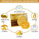 5x New Crystal 24K Gold Powder Gel Collagen Face Mask Masks Sheet Patch,Anti Ageing Aging,Skincare,Anti Wrinkle,Moisturising,Moisture,Hydrating,Uplifting,Whitening,Remove Blemishes & Blackheads