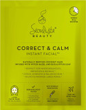 Seoulista Beauty® Correct & Calm Instant Facial 25ml | Soothing Face Sheet Mask For Oily and Combination Skin | Dermatologist Created Korean Skin Care | Infused with Witch Hazel Eucalyptus Leaf
