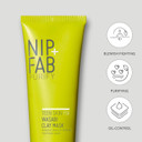 Nip+Fab Teen Skin Fix Wasabi Clay Mask, 75 ml, Purifies Congested Pores with Kaolin Clay and BHA Salicylic Acid, Healing and Moisturizing Formula