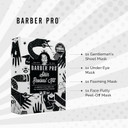 BARBER PRO Skin Revival Mens Pamper Kit 4-in-1 Under Eye Mask Peel Off Putty & 2 Face Masks Rejuvinate Hydrate Soothe Tired Eyes Cleanse Pores Multi Award Winning Brand