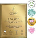 Seoulista Beauty Advanced Clinic Formulation Gold Glow Instant Facial  Anti-Ageing Face Mask With Bulgarian Rose Oil, Vitamin C, Niacinamide  Dermatologist Created  Globally Award Winning