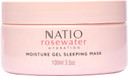 Natio Australia Rosewater Hydration Moisture Gel Sleeping Mask, 100 g - Nighttime Rosewater Face Cream - Face Moisturiser for Overnight Hydration Natio Australia Rosewater Hydration Moisture Gel Sleeping Mask, 100 g - Nighttime Rosewater Face Cream - Face Moisturiser for Overnight Hydration