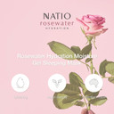 Natio Australia Rosewater Hydration Moisture Gel Sleeping Mask, 100 g - Nighttime Rosewater Face Cream - Face Moisturiser for Overnight Hydration Natio Australia Rosewater Hydration Moisture Gel Sleeping Mask, 100 g - Nighttime Rosewater Face Cream - Face Moisturiser for Overnight Hydration