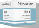 Dermaceutic Mask 15 - Oil and sebum control face mask - Glycolic Acid, Salicylic Acid and Bentonite clay mask - Deep skin pore cleansing - 30ml