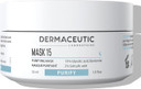 Dermaceutic Mask 15 - Oil and sebum control face mask - Glycolic Acid, Salicylic Acid and Bentonite clay mask - Deep skin pore cleansing - 30ml