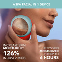 FOREO UFO 3-5-in-1 Full Facial LED Mask Treatment - Deep Moisturiser - Anti Aging Face Mask Beauty - Thermotherapy - Cryotherapy - Face Massager - Arctic Blue