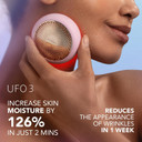 FOREO Hyper Hydra UFO 3 Bundle - Face Moisturiser Device + 14 UFO Activated Masks + Hydrating Night Mask, 75 ml - Red Light Therapy, Thermo & Cryo Therapy, T-Sonic Massage - Anti Aging Skin Care