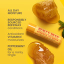 Burt's Bees Lip Balm Beeswax, Moisturising Lip Balm With Vitamin E & Peppermint, 100% Natural Origin, 4.25g