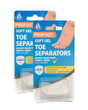 Profoot Toe Separators - Instant Relief from Corns and Calluses - Ideal for Overlapping Toes - Soft Gel Toe Spacer - Toe Spreaders (2 Pack)