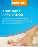 Profoot Moleskin Roll - Instant Relief for Painful Rubbing - Ideal for Blister Prevention, Bunions, Calluses and Foot Discomfort - Hypoallergenic and Waterproof - (2 Pack)