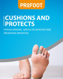 Profoot Soft Gel Corn Wraps XL - Instant Relief from Painful Corns - Contains Soft Gel, Reduces Pressure and Friction - Contains 3 Washable & Reusable Toe Wraps - for Bigger Toes (2 Pack)