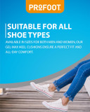 Profoot Gel Max Cushions for Heel Pain - Women's Heel Cushions - Gel Pad Cushions Ideal for Heel Spur, Plantar Fasciitis, Knee & Back Pain - Reduces Pressure and Absorbs Shock