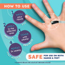 Wartie Liquid Verruca and Wart Remover - Fast Acting Wart and Verruca Treatment For Hands and Feet - Age 4+ and Adults - Fast Drying With 18 Protective Plasters Included