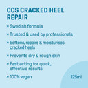 CCS Cracked Heel Repair Cream- Visible Results in 3 Days for Heels and Very Dry Feet, Contains 25% Urea Lactic Acid, Clinically Tested, 125 ml (Pack of 2)
