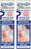 ClearZal Fungal Nail Treatment | Antimicrobial Nail Solution 30ml | Kills Fungus, Bacteria and Viruses | Double Pack