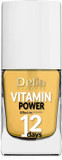 Delia Cosmetics - Vitamin Nail Conditioner - Repair for Weak and Brittle Nails - Rebuild, Nourished, Smooth, Shiny Nails - Vitamin C, E - Result in 12 Days - Fast Drying Formula - 11 ml