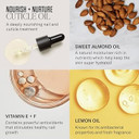 Mii Cosmetics Nourish + Nurture Cuticle Oil, Deeply Hydrating, Fast Absorbing, Nail Repair Treatment, Infused with Sweet Almond & Lemon Oil, plus Vitamins E, 14ml