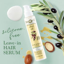 Aphrodite All-in-ONE Leave-In Hair Treatment - Organic Olive Oil and Argan Oil Infused Hair Serum to Prevent Hair Breakage and Frizziness - Anti Frizz Hair Treatment Serum - (100 ml / 3.38 fl oz)