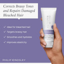 Philip Kingsley | Pure Blonde Booster Purple Mask | Colour Correcting Weekly Mask | For Blonde, Silver, Grey Platinum Bleached, Brassy Hair | Toner for Orange Brassiness and Yellow Tones | 150ml