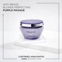 Kérastase Blond Absolu, Anti-Brass Purple Hair Mask, For Lightened & Highlighted Cool Blonde Hair, With Hyaluronic Acid & Edelweiss Flower, Masque Ultra Violet, 200ml Kérastase Blond Absolu, Anti-Brass Purple Hair Mask, For Lightened & Highlighted Cool Blonde Hair, With Hyaluronic Acid & Edelweiss Flower, Masque Ultra Violet, 200ml