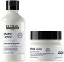 LOréal Professionnel Metal Detox Shampoo 300ml & Hair Mask 250ml, prevent breakage and colour fade from hard water, Clarifying shampoo, sulphate free & vegan, conditioner hair treatment,300ml,250ml