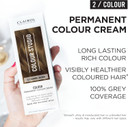 Clairol Colour Studio Permanent Colour Cream | Hair Dye | Long-lasting Rich Tones | 100% Grey Coverage | Dermatologically Tested Vegan Formula | Hair Colouring Kit | Caramel Brown 5/3 | 50ML