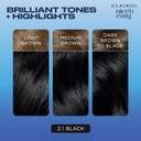 Clairol Nice'n Easy Crème Permanent Hair Dye, 2 Black, 240g
