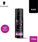 Schwarzkopf Root Retouch Hair Dye Black Temporary Root Touch Up Concealer Spray 120Ml