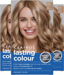 Clairol Lasting Colour Permanent Hair Dye | Ideal Grey Coverage | Shiny and Moisturised Hair | 8A Medium Ash Blonde (Pack of 2)
