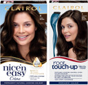 Clairol Nice'n Easy Permanent Colour + Root Touch Up (4 Dark Brown)