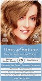 Tints of Nature 7N Natural Medium Blonde Permanent Hair Dye, Nourishes Hair and Covers Greys, Ammonia-Free, 130ml