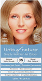 Tints of Nature 8N Natural Light Blonde Permanent Hair Dye, Nourishes Hair and Covers Greys, Ammonia-Free, 130ml
