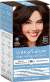 Tints of Nature 4N Natural Medium Brown Permanent Hair Dye, Nourishes Hair and Covers Greys, Ammonia-Free, 130ml