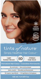 Tints of Nature 5D Light Golden Brown Permanent Hair Dye, Nourishes Hair and Covers Greys, Ammonia-Free, 130ml