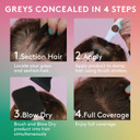 Josh Wood Blending Brush (Light Brown) - Grey Root Touch Up Brush to Cover Regrowth in between Colouring - Instant Coverage - Temporary, WASHES OUT - Vegan (20ml)