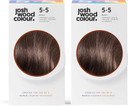 Josh Wood Colour Permanent Colour 6.0 (Light Brown) Celebrity-approved, ammonia-free, Leaves hair super shiny and hydrated with 100% grey hair coverage, Natural-looking, and Vegan - Pack of 2