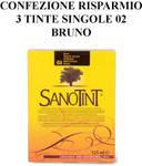 SANOTINT CLASSIC NO. 02 DEEP BROWN HAIR COLOUR 125 ML 3 PACKS (3x125ML)