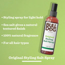 Bulldog Skincare Original Hair Styling Salt Spray 150ml - Hair Styling Spray for Men - Natural Finish & Light Hold