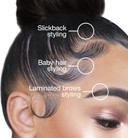 EBIN NEW YORK 24 Hour Edge Tamer Brush 2-in-1 Brush & Comb 3pack  Nylon, Dual-ended, No Flaking | Regular, Hard, Extreme