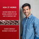 Restoria Grey Reducing Styling Mousse for Men - Hair Mousse That Helps Get Rid Of Your Greys & Give a Long-Lasting Style, Up to 100% Grey Coverage - Vegan, 200ml