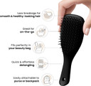 Tangle Teezer Mini The Ultimate Detangler Hairbrush |Gentle on Wet Hair | Two-Tiered Teeth & Comfortable Handle | Ideal for Kids And Travel | Reduces Knots & Breakage | Runway Pink Tangle Teezer Mini The Ultimate Detangler Hairbrush |Gentle on Wet Hair | Two-Tiered Teeth & Comfortable Handle | Ideal for Kids And Travel | Reduces Knots & Breakage | Runway Pink