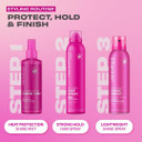 Lee Stafford Heat Protection Spray for Hair | Styling Collection - Leave In Anti-Frizz Control Treatment, Thermal Defense Shine Coat Mist for Daily Use, Flat Iron & Blow Dry Safe, 200 ml