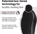 Tangle Teezer Original Detangling Hairbrush - For Wet & Dry Hair - Detangling Brush for All Hair Types - Two-Tiered Teeth Reduce Breakage & Eliminate Knots - Panther Black Tangle Teezer Original Detangling Hairbrush - For Wet & Dry Hair - Detangling Brush for All Hair Types - Two-Tiered Teeth Reduce Breakage & Eliminate Knots - Panther Black