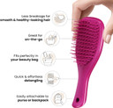 Tangle Teezer Ultimate Detangler Hairbrush, Eliminates Knots & Reduces Breakage, Mini Hair Brush for Travel, Small Hands & All Hair Types, Electric Raspberry Tangle Teezer Ultimate Detangler Hairbrush, Eliminates Knots & Reduces Breakage, Mini Hair Brush for Travel, Small Hands & All Hair Types, Electric Raspberry