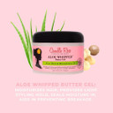 Camille Rose Aloe Whipped Butter Hair Styling Gel, All Curl Types, Style and Nourish, Aloe Vera and Macadamia Oil, 240 ml (Pack of 1)