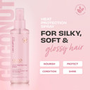 Lee Stafford Heat Protectant Spray for Hair | Coco Loco - Lightweight, Leave In Anti Frizz Humidity Control Thermal Defense Protectant, Flat Iron & Blow Dry Safe Shine Mist, Coconut Oil, 150 ml Lee Stafford Heat Protectant Spray for Hair | Coco Loco - Lightweight, Leave In Anti Frizz Humidity Control Thermal Defense Protectant, Flat Iron & Blow Dry Safe Shine Mist, Coconut Oil, 150 ml