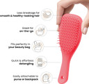 Tangle Teezer | The Mini Ultimate Detangler Hairbrush |Gentle on Wet Hair | Two-Tiered Teeth & Comfortable Handle | Ideal for Kids And Travel | Reduces Knots & Breakage | Wisteria Leaf Tangle Teezer | The Mini Ultimate Detangler Hairbrush |Gentle on Wet Hair | Two-Tiered Teeth & Comfortable Handle | Ideal for Kids And Travel | Reduces Knots & Breakage | Wisteria Leaf